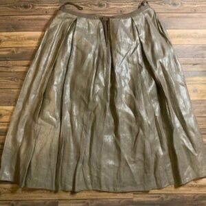 Barney’s NewYork Brown Linen Skirt Size-6